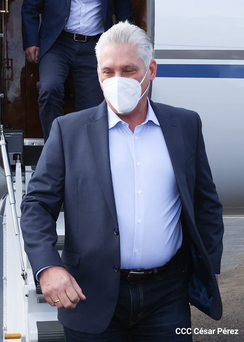 llegada-diaz-canel-nicaragua-enero-toma-posesion